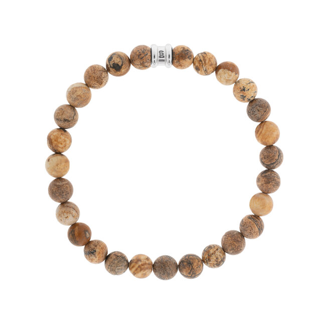 Steel & Barnett Armband Stones basic Wood M