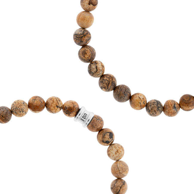 Steel & Barnett Armband Stones basic Wood M