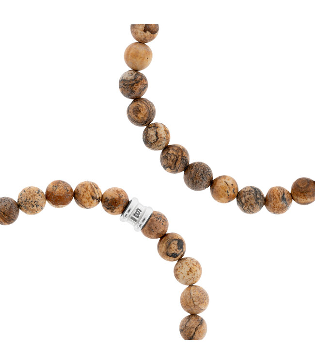 Steel & Barnett Armband Stones basic Wood M