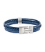 Steel & Barnett Leather Bracelet Casual Cole Jeans Blue M