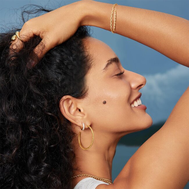 Ania Haie Oorring Twisted Oversized Hoop