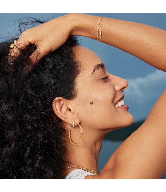 Ania Haie Oorring Twisted Oversized Hoop