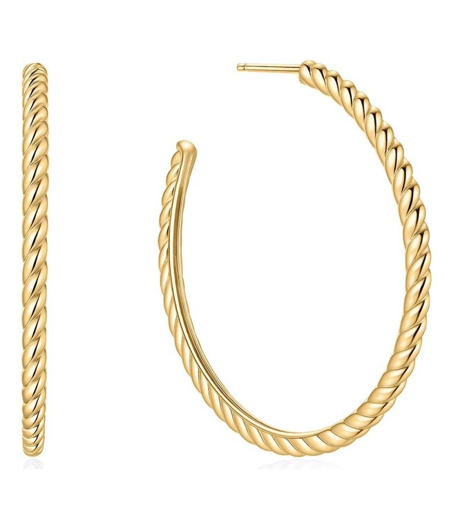 Ania Haie Oorring Twisted Oversized Hoop