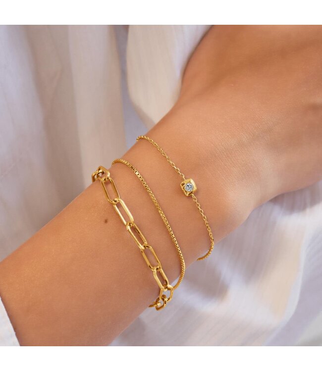 Ania Haie Armband Modern Bezel-Set Solitaire