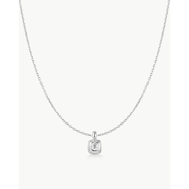 Ania Haie Halsketting Modern Bezel-Set Solitaire