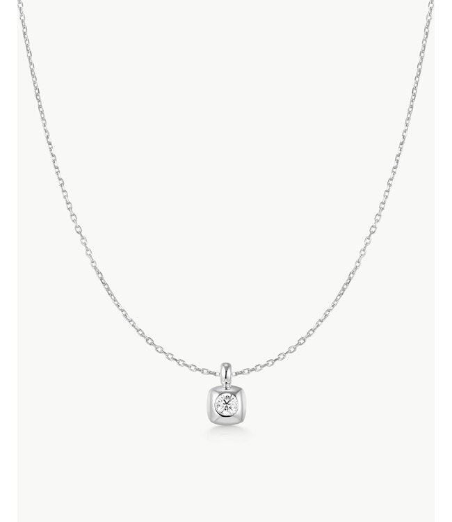 Ania Haie Halsketting Modern Bezel-Set Solitaire