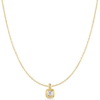 Ania Haie Halsketting Modern Bezel-Set Solitaire