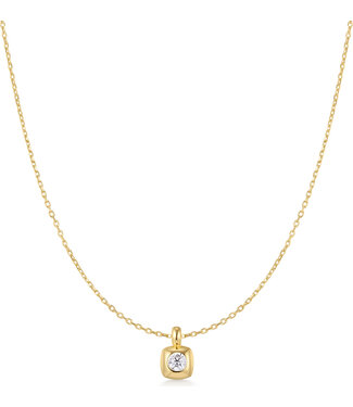 Ania Haie Halsketting Modern Bezel-Set Solitaire