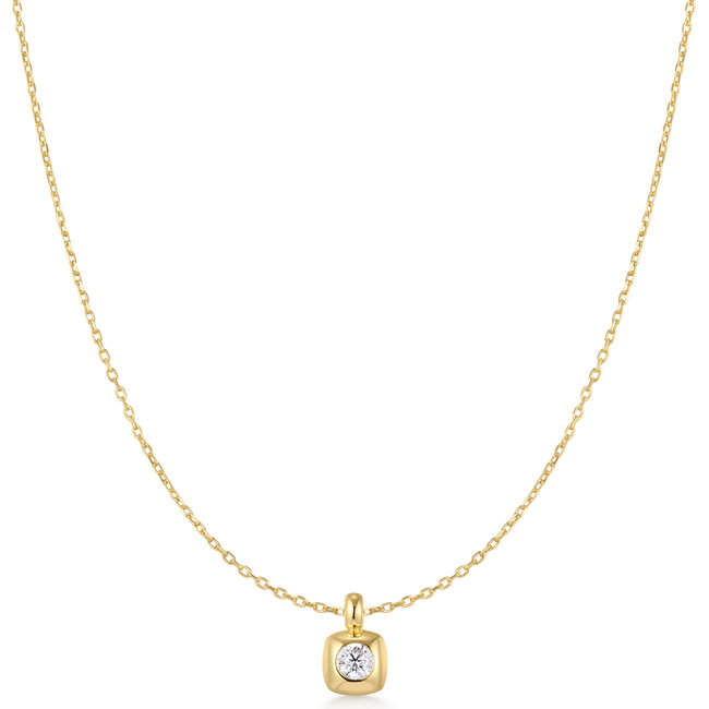 Ania Haie Halsketting Modern Bezel-Set Solitaire