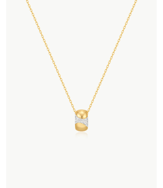 Ania Haie Halsketting Puffed Rivulet Pavé