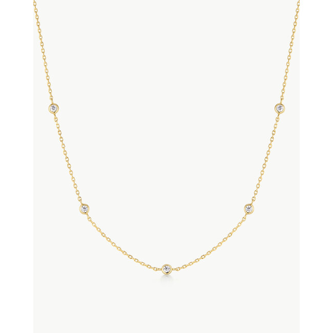 Ania Haie Halsketting Classic Bezel-Set Station