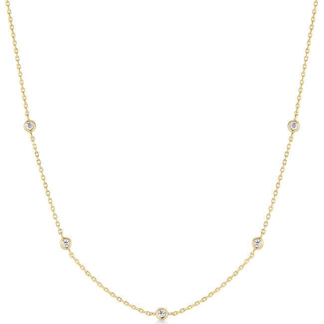 Ania Haie Halsketting Classic Bezel-Set Station