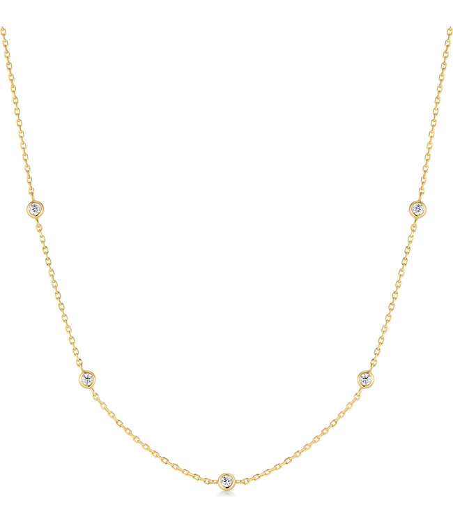 Ania Haie Halsketting Classic Bezel-Set Station