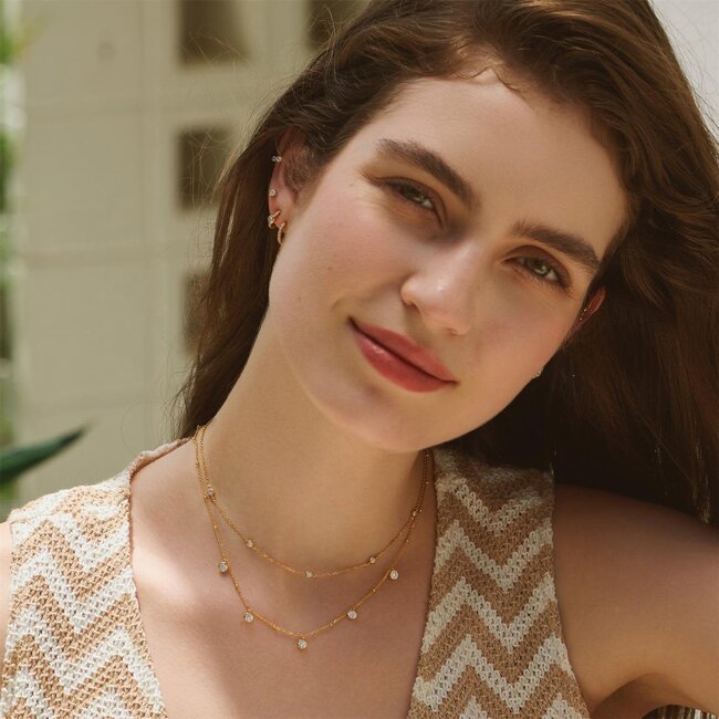 Ania Haie Halsketting Classic Bezel-Set Station