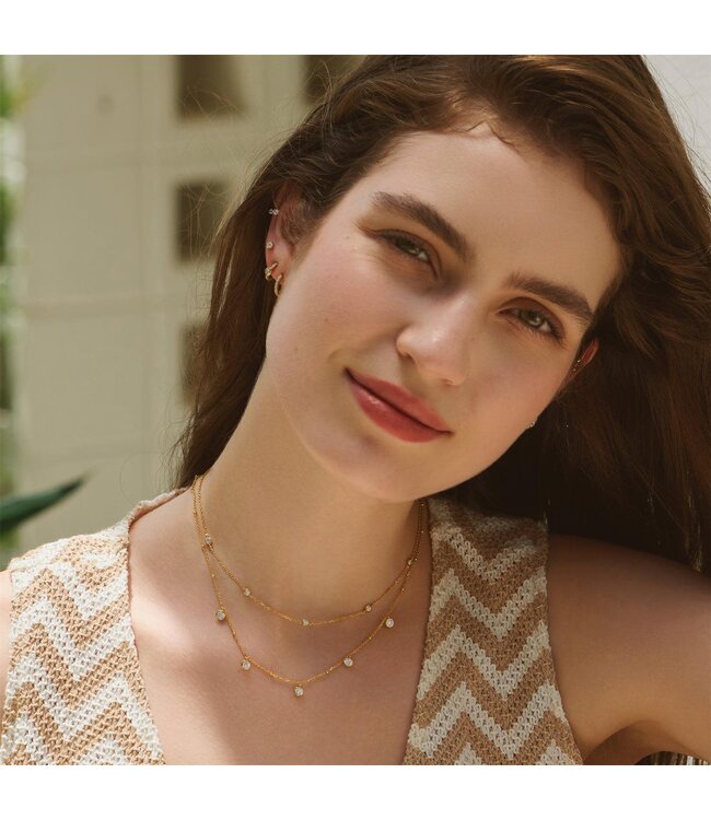 Ania Haie Halsketting Classic Bezel-Set Station