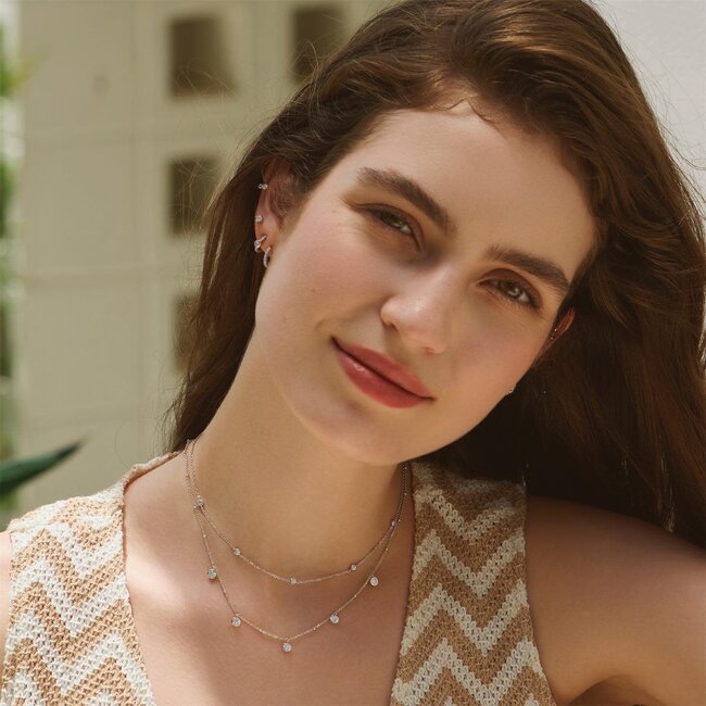 Ania Haie Halsketting Classic Bezel-Set Station