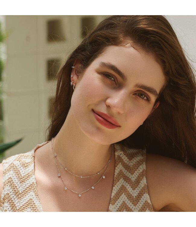 Ania Haie Halsketting Classic Bezel-Set Station