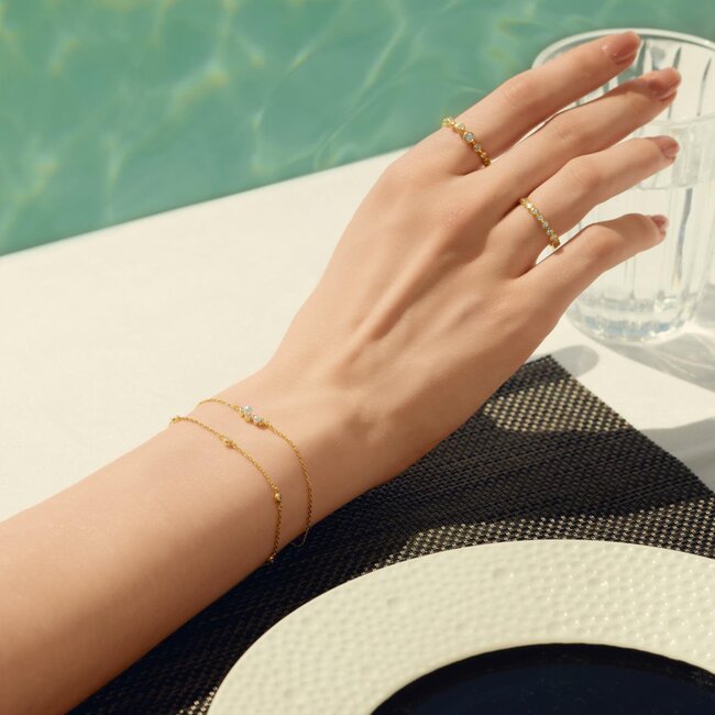 Ania Haie Armband Classic Bezel-Set Station