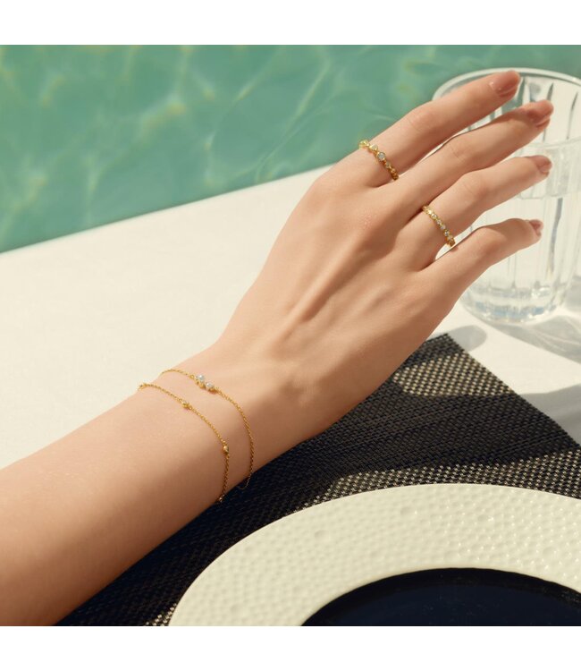 Ania Haie Armband Classic Bezel-Set Station