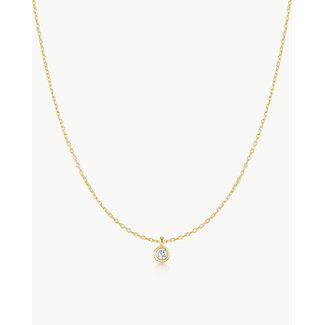 Ania Haie Halsketting Classic Bezel-Set Solitaire