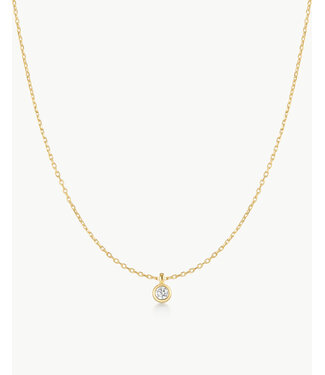 Ania Haie Halsketting Classic Bezel-Set Solitaire