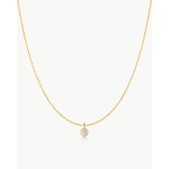 Ania Haie Halsketting Classic Bezel-Set Solitaire