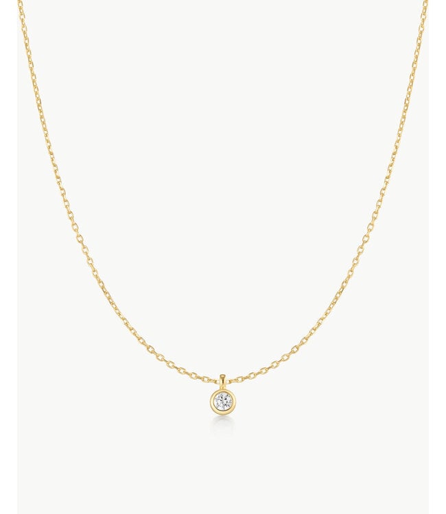 Ania Haie Halsketting Classic Bezel-Set Solitaire