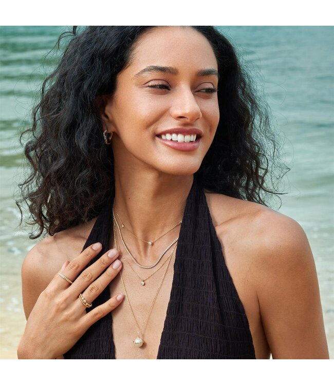 Ania Haie Halsketting Classic Bezel-Set Solitaire