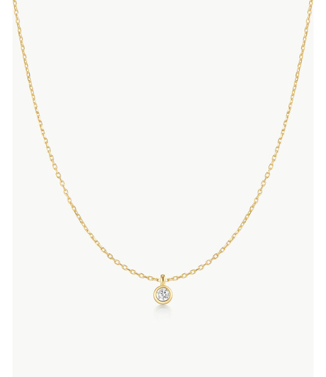 Ania Haie Halsketting Classic Bezel-Set Solitaire