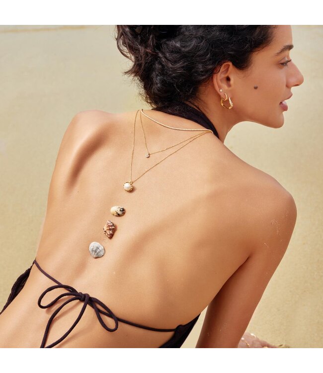 Ania Haie Halsketting Classic Bezel-Set Solitaire