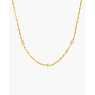 Ania Haie Halsketting Evil Eye Station Gold