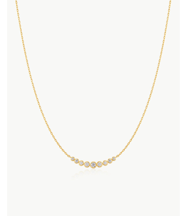 Ania Haie Halsketting Graduated Bezel-set