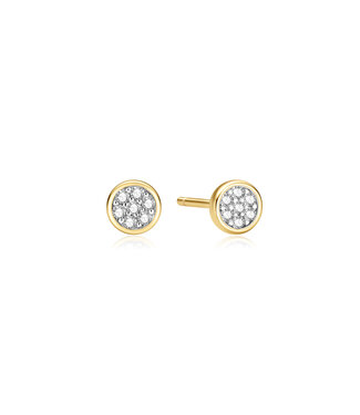 Ania Haie Oorring Small Pavé Disc stud