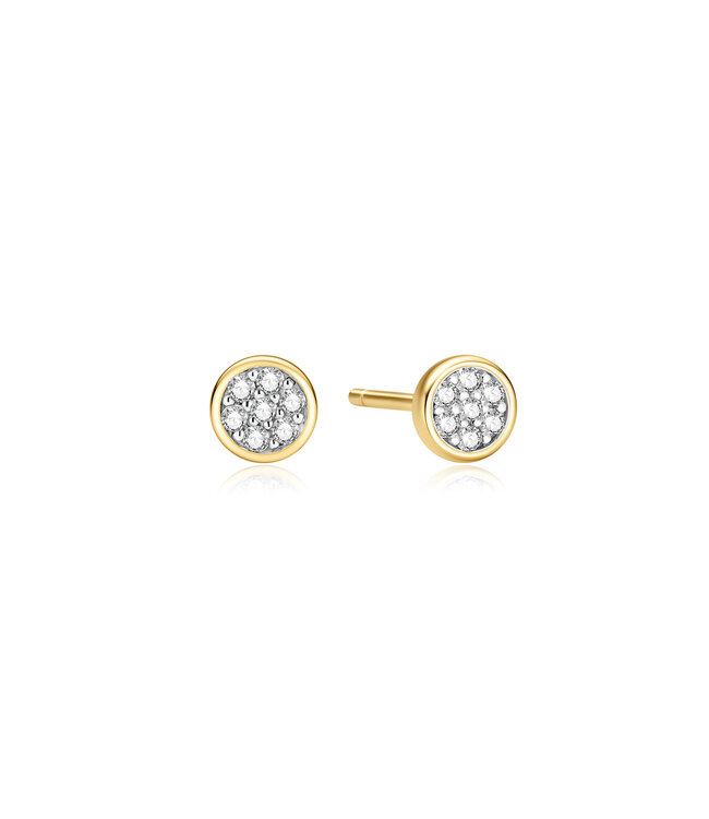 Ania Haie Oorring Small Pavé Disc stud