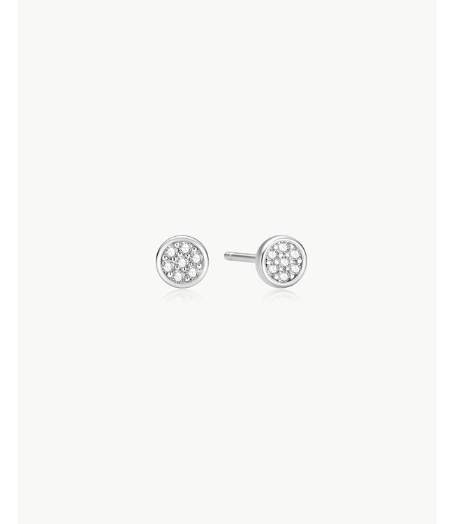 Ania Haie Oorring Small Pavé Disc stud
