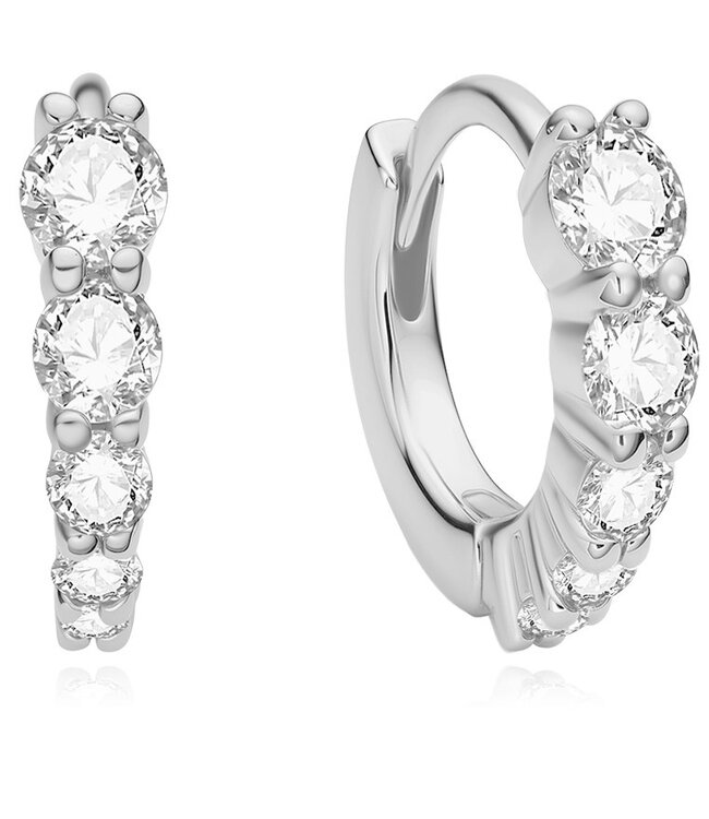 Ania Haie Oorring Graduated Sparkle Huggie Hoop