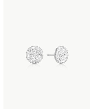 Ania Haie Oorring Pavé Disc Stud