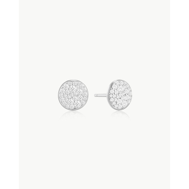 Ania Haie Oorring Pavé Disc Stud