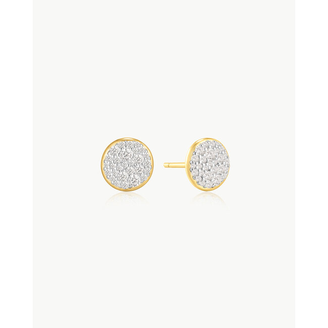 Ania Haie Oorring Pavé Disc Stud