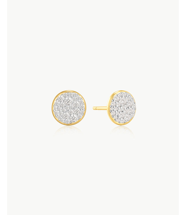 Ania Haie Oorring Pavé Disc Stud