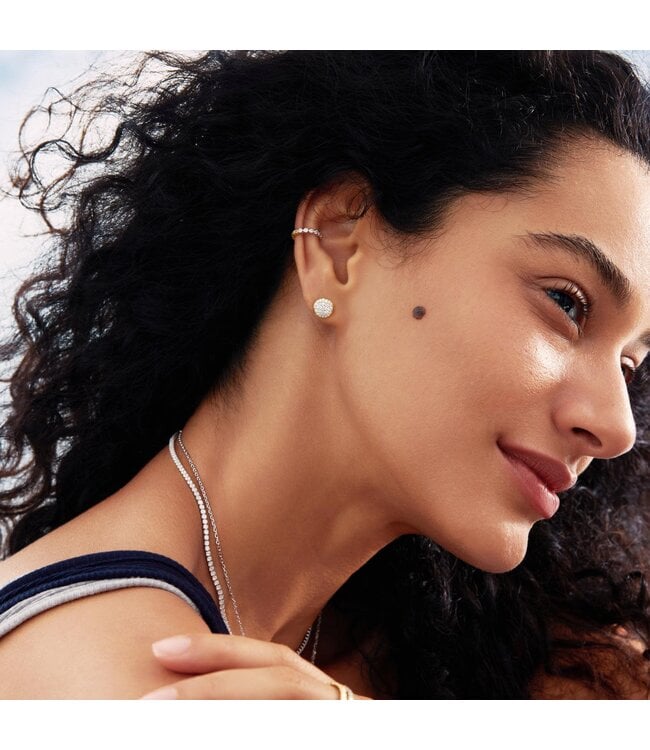 Ania Haie Oorring Pavé Disc Stud