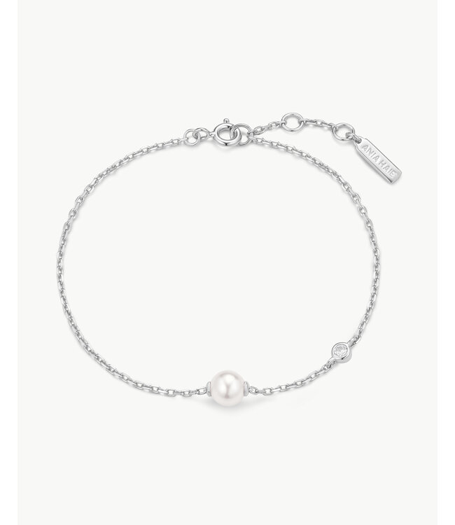 Ania Haie Armband Shell Pearl & Bezel-set Sparkle