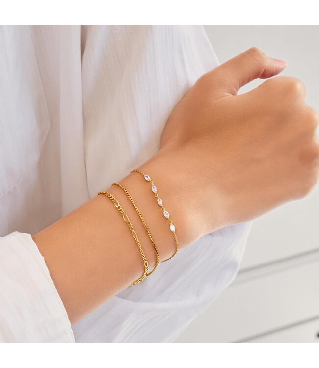 Ania Haie Armband Quintet Marquise Gold