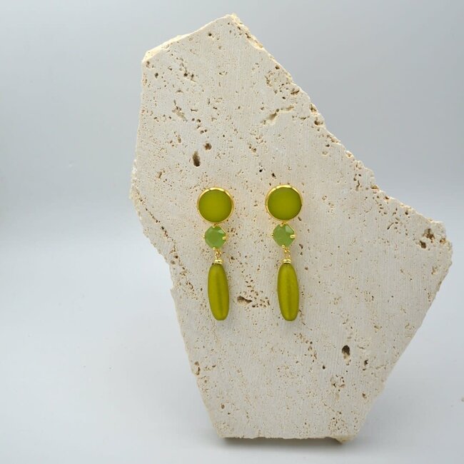 Maison Cachet Oorring Pastelle Pop Olive