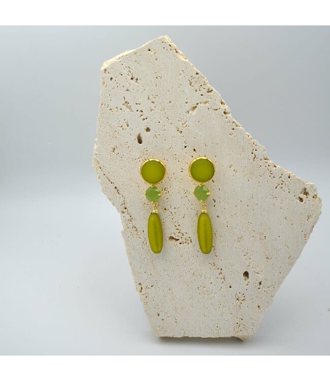 Maison Cachet Oorring Pastelle Pop Olive
