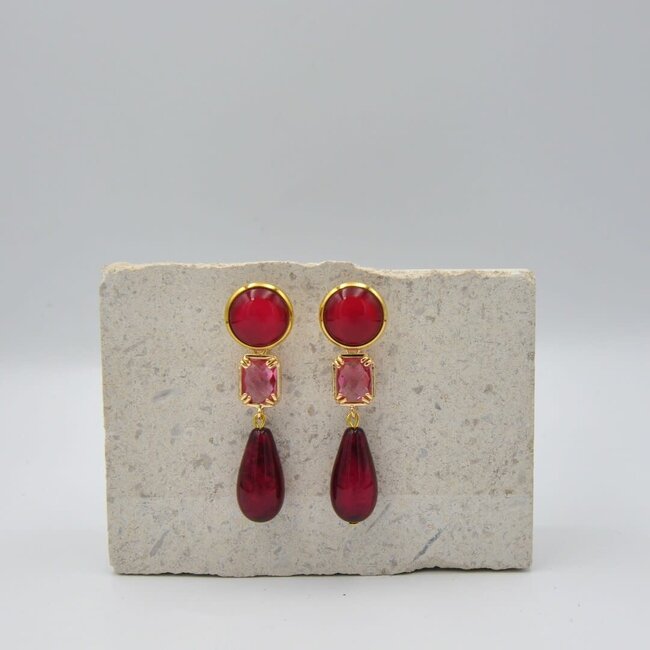 Maison Cachet Oorring Cléa Fuchsia