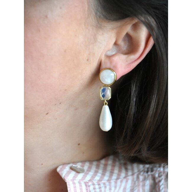 Maison Cachet Oorring Cléa Blanche