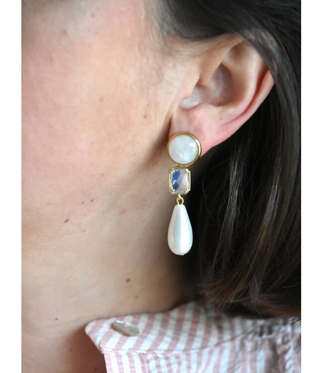 Maison Cachet Oorring Cléa Blanche