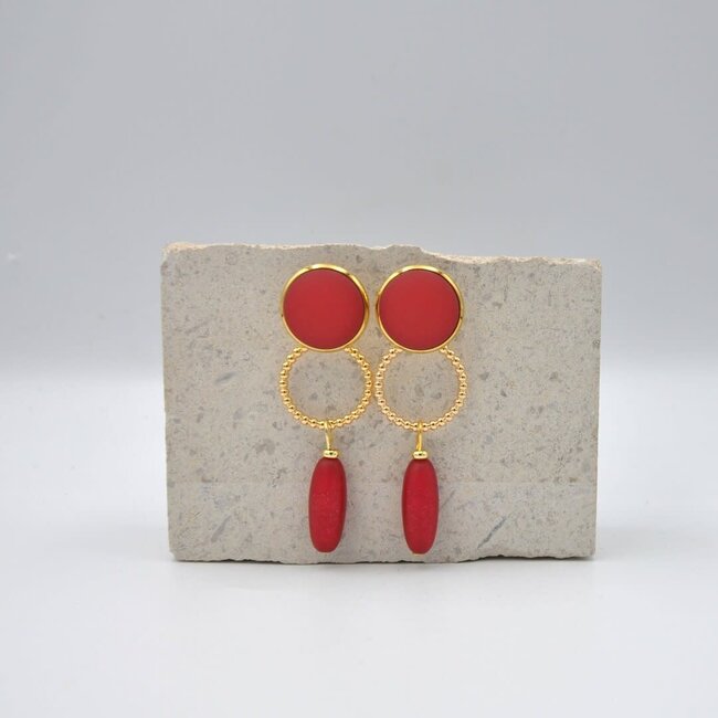 Maison Cachet Oorring Bulles Magentha