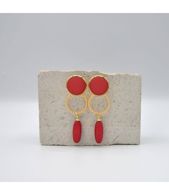 Maison Cachet Oorring Bulles Magentha